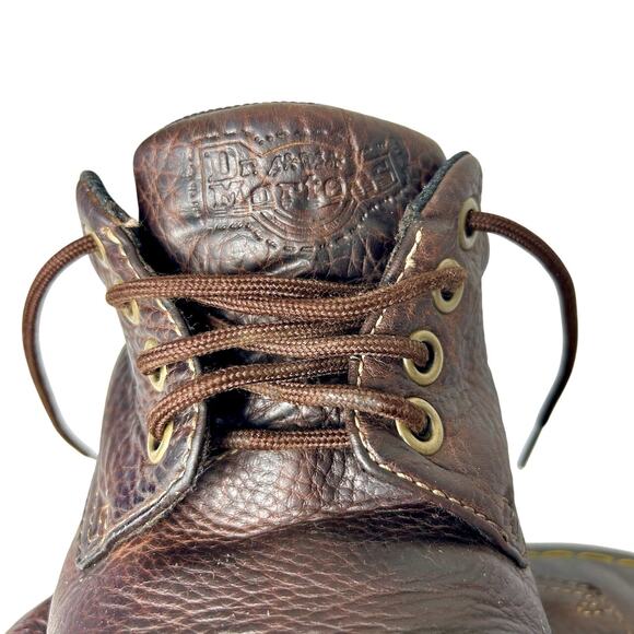 Dr Martens Oxford Boston Loafers Leather Docs Chunky Street Buster Brown 11 - Picture 8 of 11
